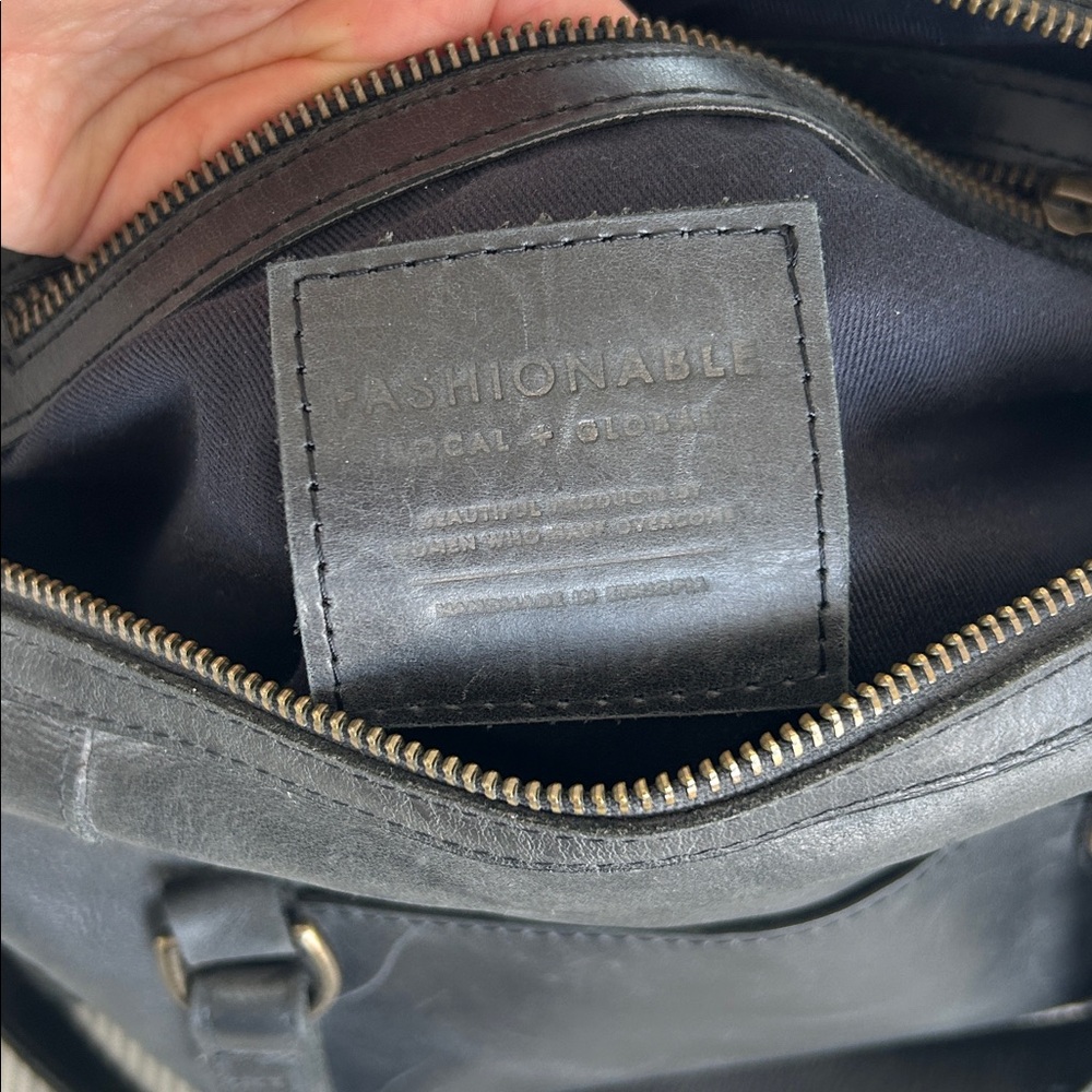 ABLE black leather bag - Picture 2 of 8